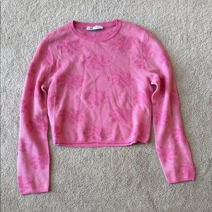 Zara Pink Crew Neck Sweater